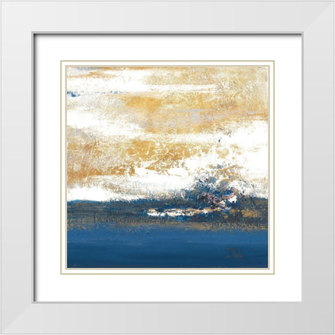 Unpredictable Sea White Modern Wood Framed Art Print with Double Matting by Pinto, Patricia
