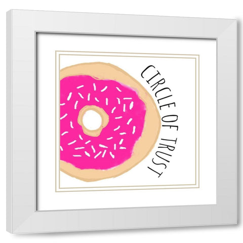 Circle of Trust White Modern Wood Framed Art Print with Double Matting by Edwins, Hugo