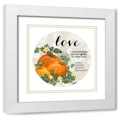 Loving Harvest White Modern Wood Framed Art Print with Double Matting by Diannart