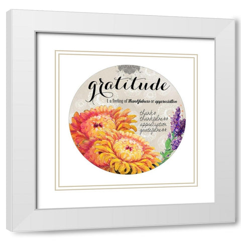 Grateful Harvest White Modern Wood Framed Art Print with Double Matting by Diannart