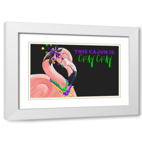 Crazy Cajun White Modern Wood Framed Art Print with Double Matting by Ritter, Gina