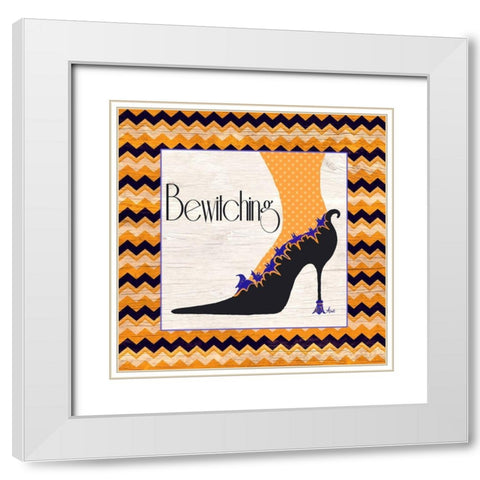 Bewitching Shoes I White Modern Wood Framed Art Print with Double Matting by Metz, Andi
