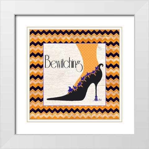 Bewitching Shoes I White Modern Wood Framed Art Print with Double Matting by Metz, Andi