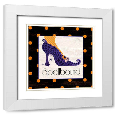 Bewitching Shoes II White Modern Wood Framed Art Print with Double Matting by Metz, Andi