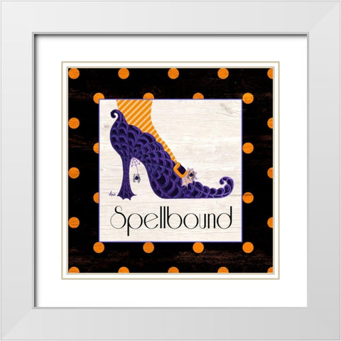 Bewitching Shoes II White Modern Wood Framed Art Print with Double Matting by Metz, Andi