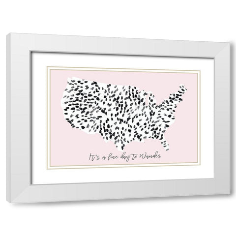 Its A Fine Day To Wander White Modern Wood Framed Art Print with Double Matting by Bryant, Susan