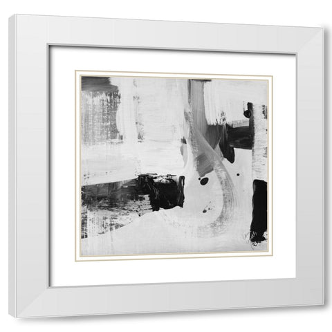 City Scene I White Modern Wood Framed Art Print with Double Matting by Loreth, Lanie