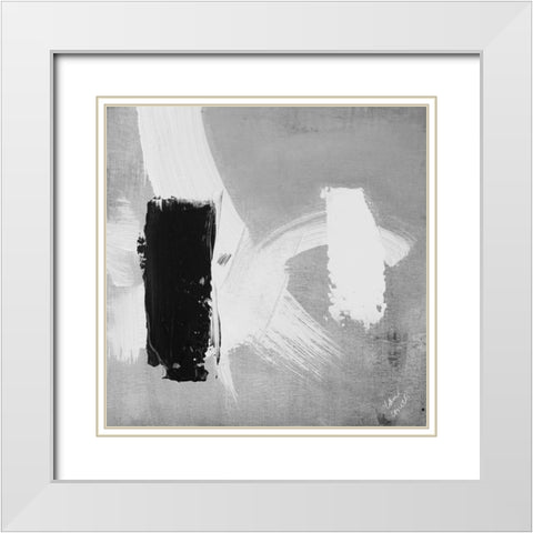 City Scene II White Modern Wood Framed Art Print with Double Matting by Loreth, Lanie