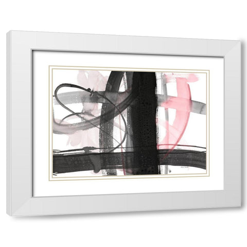 Urban Vibe With Pink White Modern Wood Framed Art Print with Double Matting by Loreth, Lanie