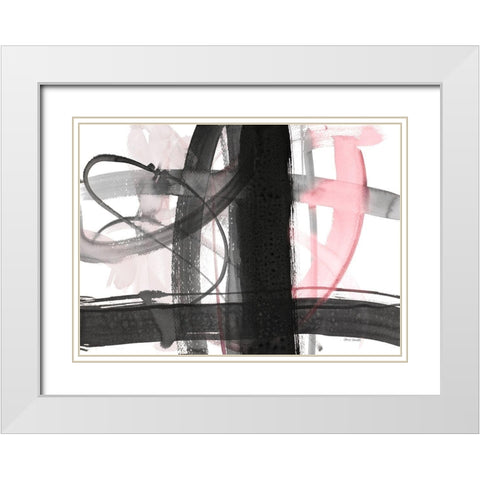 Urban Vibe With Pink White Modern Wood Framed Art Print with Double Matting by Loreth, Lanie