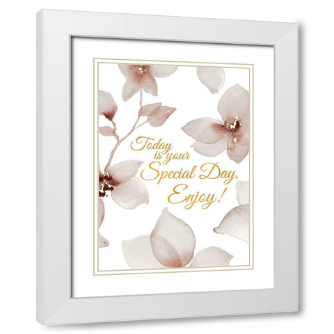 Special Day White Modern Wood Framed Art Print with Double Matting by Loreth, Lanie