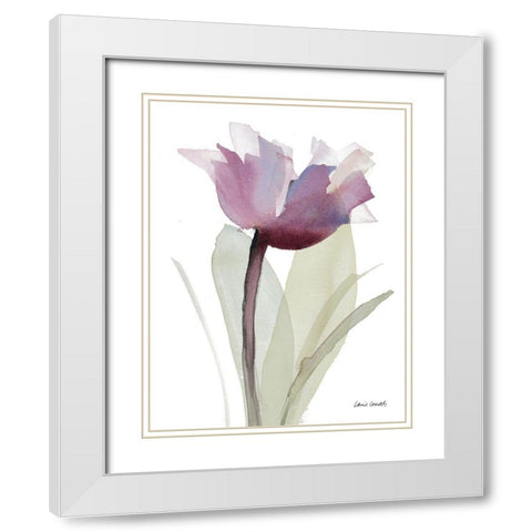 Single Whisper White Modern Wood Framed Art Print with Double Matting by Loreth, Lanie