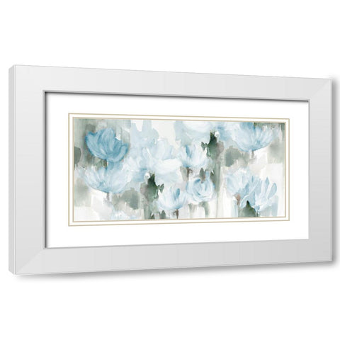 Gardening in the Rain Panel White Modern Wood Framed Art Print with Double Matting by Loreth, Lanie