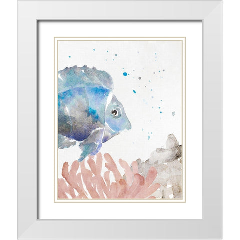 Tonal Coastal I White Modern Wood Framed Art Print with Double Matting by Loreth, Lanie