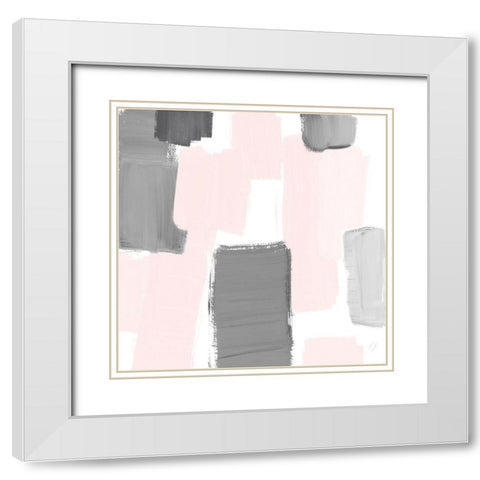 Soft Mergence I White Modern Wood Framed Art Print with Double Matting by Loreth, Lanie