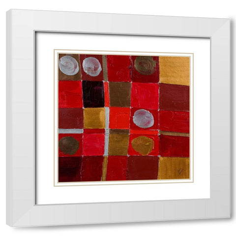 Wine and Rouges I White Modern Wood Framed Art Print with Double Matting by Loreth, Lanie