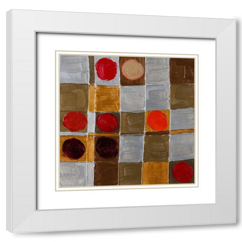 Wine and Rouges II White Modern Wood Framed Art Print with Double Matting by Loreth, Lanie