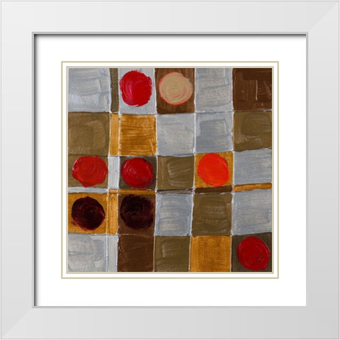 Wine and Rouges II White Modern Wood Framed Art Print with Double Matting by Loreth, Lanie