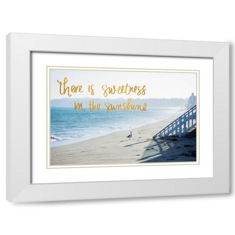 Sweetness in the Sunshine White Modern Wood Framed Art Print with Double Matting by Stewart, Wil