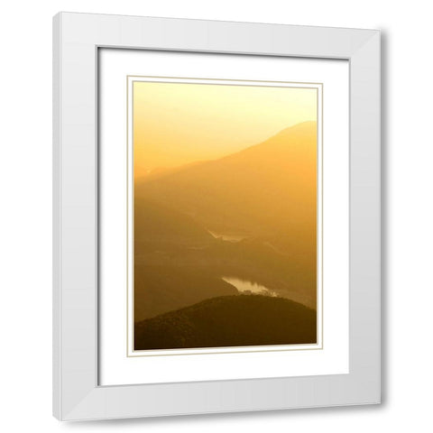 Sunshine Awakening White Modern Wood Framed Art Print with Double Matting by Stewart, Wil