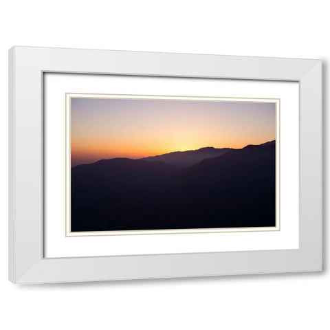 Dusk White Modern Wood Framed Art Print with Double Matting by Stewart, Wil