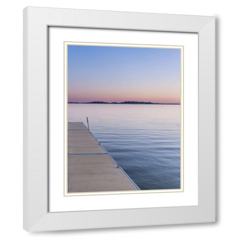 Sweet Silent Sunset White Modern Wood Framed Art Print with Double Matting by Stewart, Wil