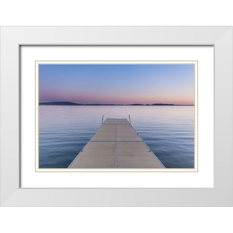 Sweet Silence White Modern Wood Framed Art Print with Double Matting by Stewart, Wil