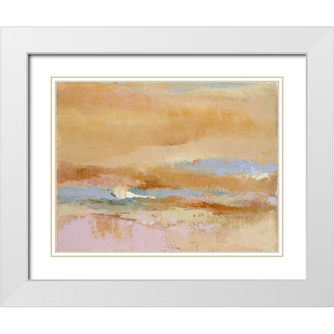 Sonoran Dusk White Modern Wood Framed Art Print with Double Matting by Loreth, Lanie