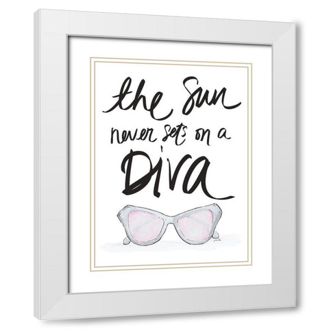 Sun Never Sets White Modern Wood Framed Art Print with Double Matting by Ritter, Gina