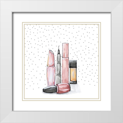 Getting Ready II White Modern Wood Framed Art Print with Double Matting by Ritter, Gina