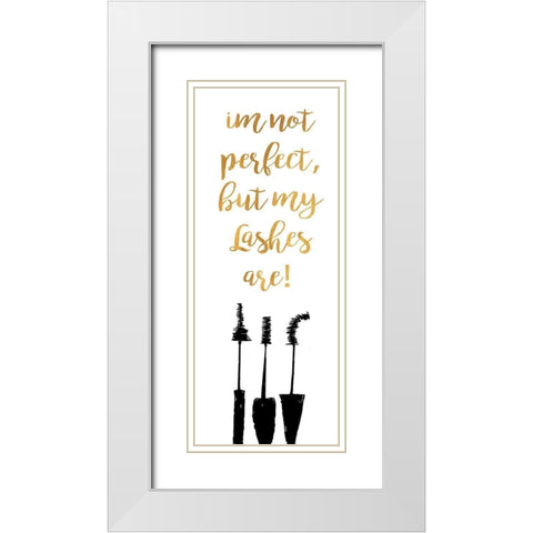 Perfect Lashes White Modern Wood Framed Art Print with Double Matting by Ritter, Gina