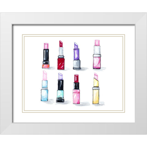 The Color Crew II White Modern Wood Framed Art Print with Double Matting by Ritter, Gina