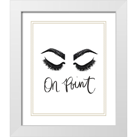 On Point White Modern Wood Framed Art Print with Double Matting by Ritter, Gina
