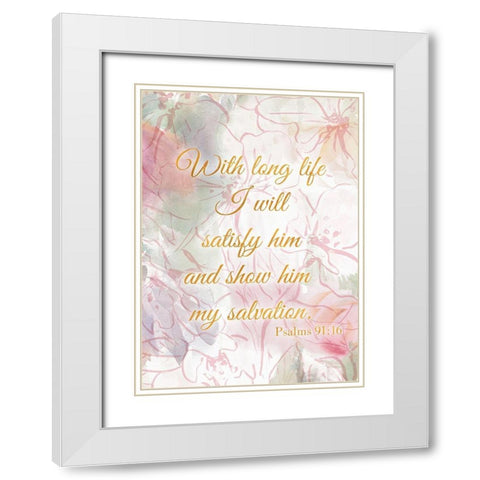 My Salvation White Modern Wood Framed Art Print with Double Matting by Loreth, Lanie