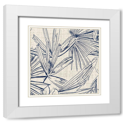 Selva Sketch Square II White Modern Wood Framed Art Print with Double Matting by Pinto, Patricia