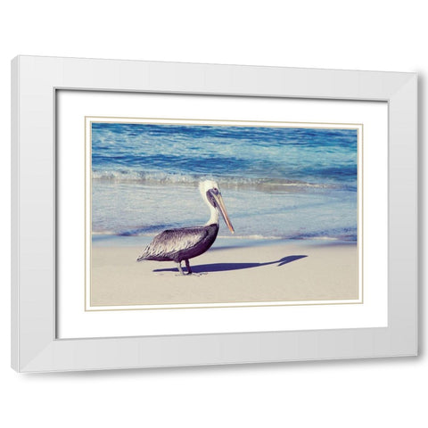 My Shadow White Modern Wood Framed Art Print with Double Matting by Mansfield, Kathy