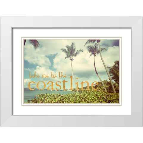 Take me to the Coastline White Modern Wood Framed Art Print with Double Matting by Mansfield, Kathy