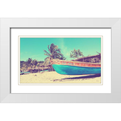 Cap Touba White Modern Wood Framed Art Print with Double Matting by SD Graphics Studio