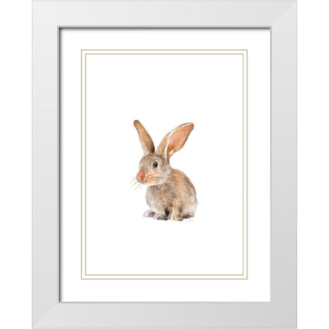 Meadow Buddy II White Modern Wood Framed Art Print with Double Matting by Loreth, Lanie