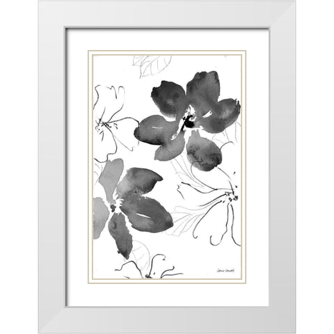 Into Summer Black and White I White Modern Wood Framed Art Print with Double Matting by Loreth, Lanie