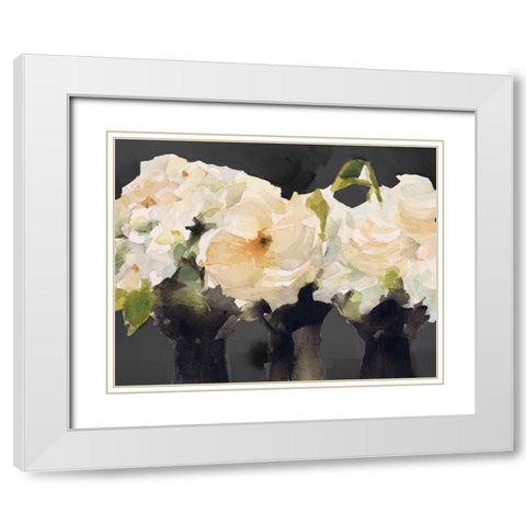 From the Greenhouse at Night White Modern Wood Framed Art Print with Double Matting by Loreth, Lanie