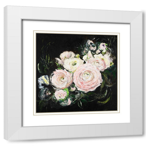 Romance White Modern Wood Framed Art Print with Double Matting by Pinto, Patricia