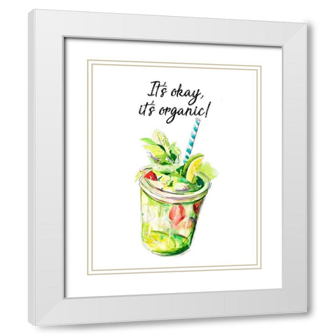 Its Organic White Modern Wood Framed Art Print with Double Matting by Pinto, Patricia