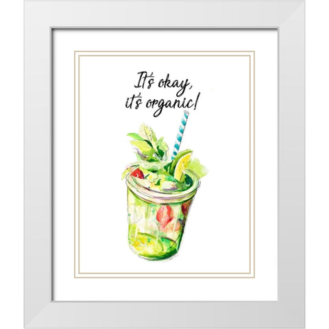 Its Organic White Modern Wood Framed Art Print with Double Matting by Pinto, Patricia