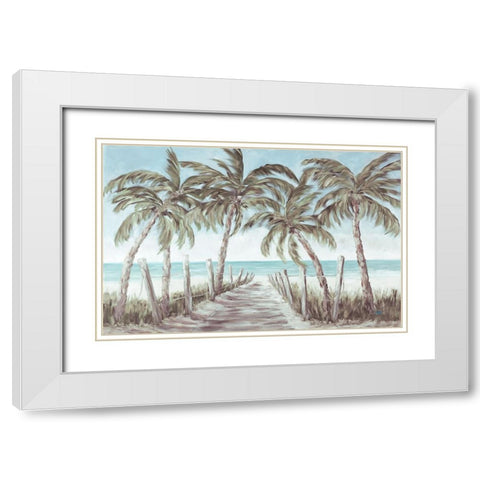 The Path To Paradise White Modern Wood Framed Art Print with Double Matting by DeRice, Julie