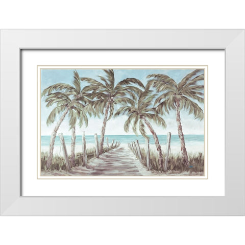 The Path To Paradise White Modern Wood Framed Art Print with Double Matting by DeRice, Julie