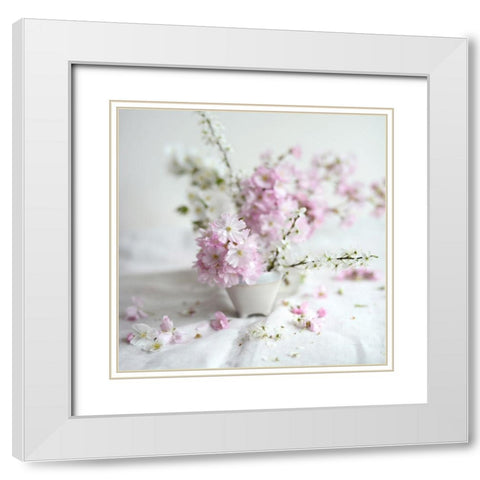 Fresh Awakenings II White Modern Wood Framed Art Print with Double Matting by Gardner, Sarah