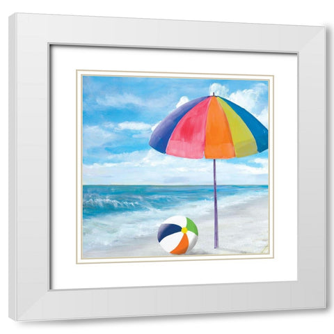 Fun Times I White Modern Wood Framed Art Print with Double Matting by DeRice, Julie