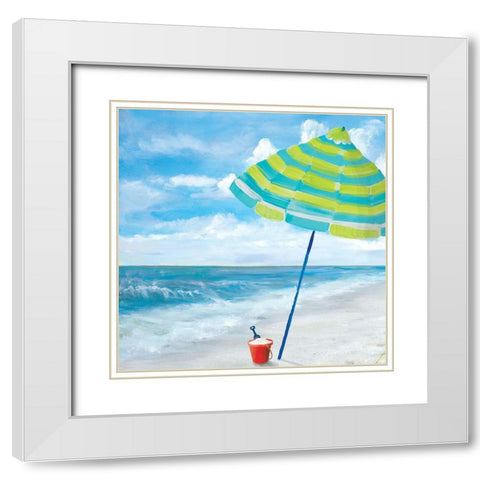 Fun Times II White Modern Wood Framed Art Print with Double Matting by DeRice, Julie