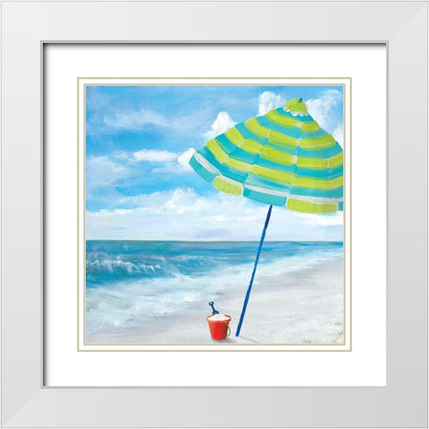 Fun Times II White Modern Wood Framed Art Print with Double Matting by DeRice, Julie